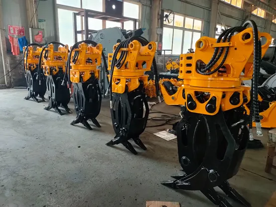 Forestry Equipment Mini Excavator Grabs Hydraulic Rotating Wood Stone Grapple/Wood Grabber 