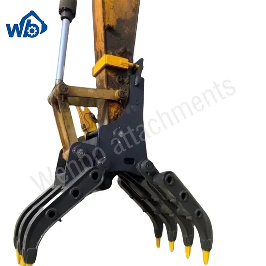 Grass Grabber, Wood Grabber, Small Fork Loaded Grass Grabber for Agriculture