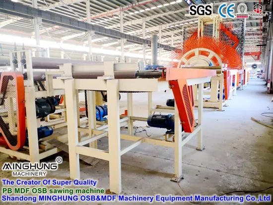 Automatic Edge Trimming Cutting Saw for Wood Based Panel Particle MDF OSB Board 