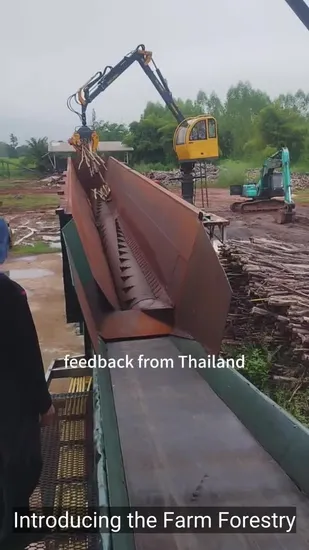 Forestry Equipment Excavator Grabs Hydraulic Rotating Wood Grapple Wood Grabber 