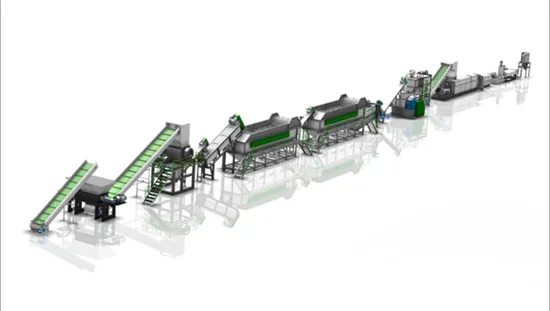 Pet/PP/PE/Agricultural Film/Woven Bag/Nylon/Bottle Flakes/ Pipes Shredder Crusher Washing Machine Plastic Recycling Machine