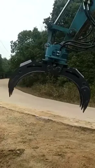 Excavator Forestyr Attachments Hydraulic Rotating Wood Grabber 