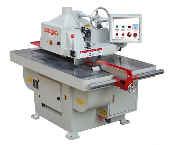 Automatic Straight Line Rip Saw Horizontal Wood Cutting Ripping Edge Trimming Saw 