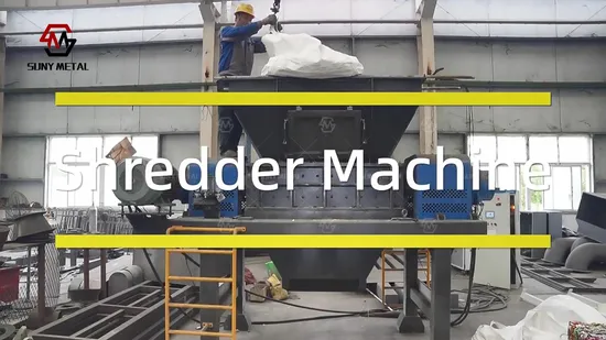 Double/Two Shaft Shredder Crusher for Recycling Metal Scraps/Used Tires/Solid Waste/Plastic/Wood 