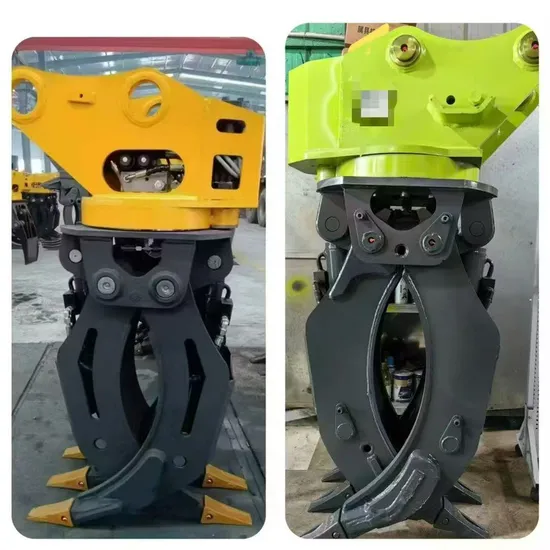 for XCMG 215 Excavator Rotary Wood Grabber by Hyc 