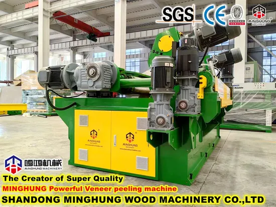 4 8 Feet Rotary Spindle Less Wood Log Veneer Peeling Machine for Plywood Veneer Machines 